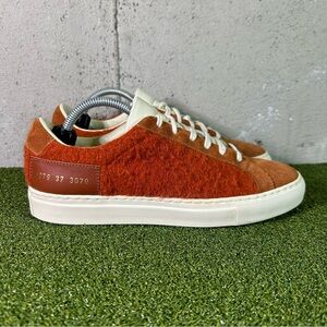 Woman by Common Projects Achilles Low Rust Orange Suede Shoes EU 37 Women’s 7
